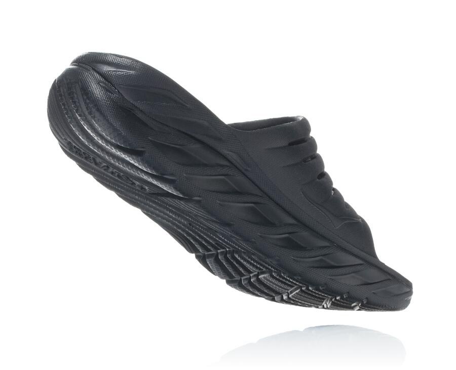 Chanclas Hoka One One Hombre - Ora Recovery - Negras - JUF168504